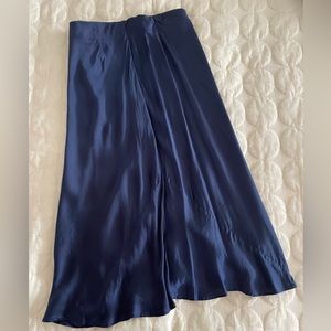 Aritzia Navy Midi Skirt
